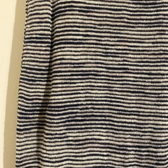 Theory Space-Dye Tank Racerback Midi Dress Blue and White Sz Small - Picture 9 of 13